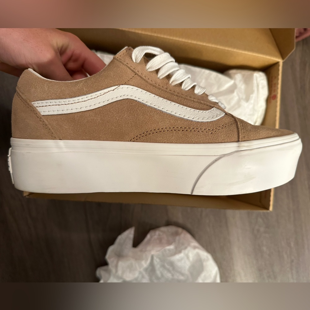 Women’s Vans Stackform Tan Suede